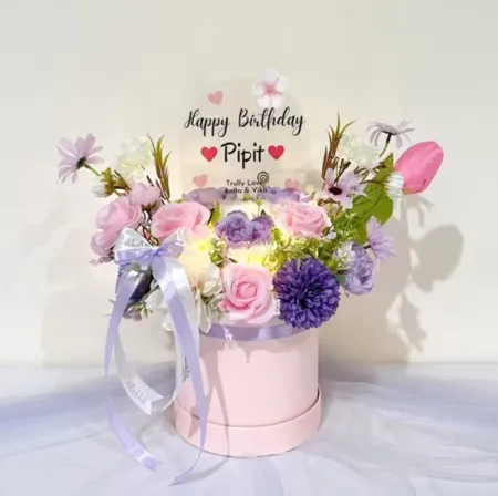 Bloom Box Akrilik Ucapan Ulang Tahun Yogyakarta